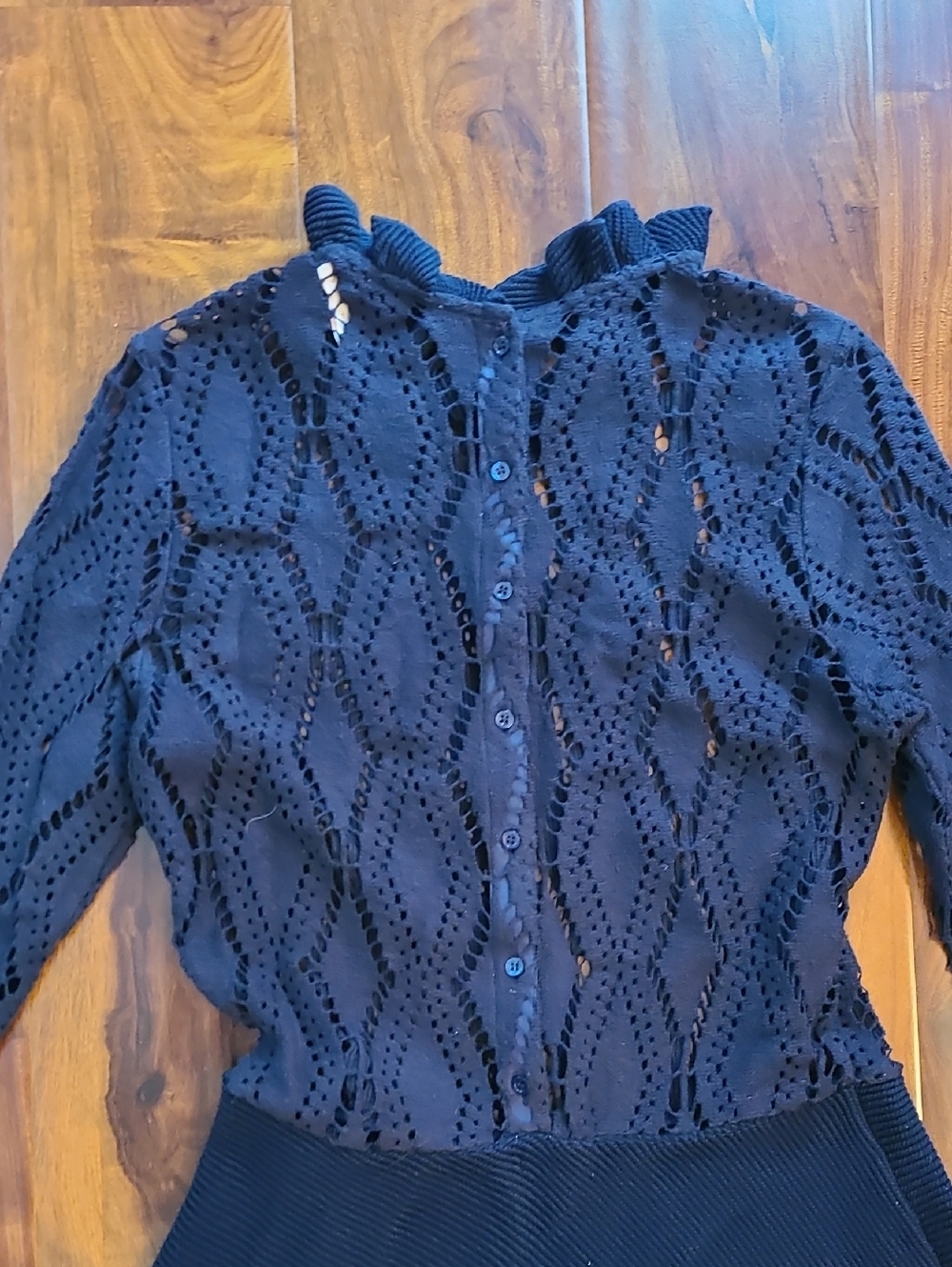 SEE BY CHLOÉ POINTELLE-KNIT DRESS Kate Middleton - Picture 15 of 16